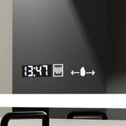 Ορθογώνιος καθρέφτης LED, 120X70cm, Αισθητήρας Radiant MotionGlow Marcello, Σύστημα αποθολώματος, Ρολόι & Θερμόμετρο, Dimable Marcello Mirrors Προεπιλεγμένος τίτλος Alessandro Design