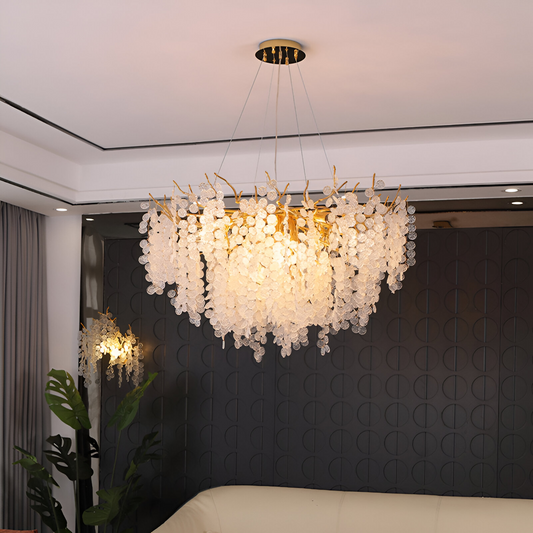 Crystal Chandelier WALTZ Serenade, 6xG9, Gold, 60cm, Ρυθμιζόμενο ύψος Crystal Chandeliers Προεπιλεγμένος τίτλος Alessandro Design