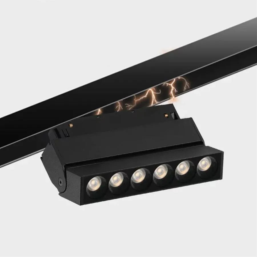 Μαγνητικό πλέγμα LED, ρυθμιζόμενο, 6W, ουδέτερο φως, εσοχή, μαύρα προϊόντα LED Προεπιλεγμένος τίτλος Alessandro Design