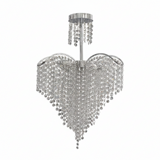 Πολυέλαιος Ander Crystal 4xE14 Διάμετρος 45cm Χρώμιο