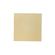 Απλός διακόπτης αφής Gold Secured Glass Προεπιλεγμένοι διακόπτες Τίτλος Alessandro Design