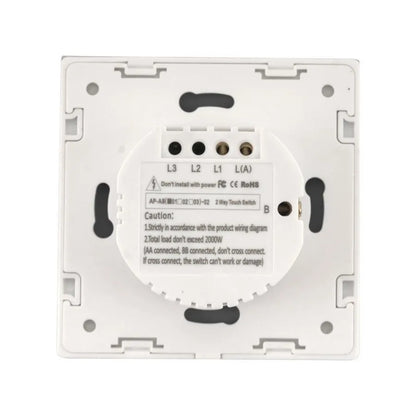 Touch Switch Head-Scara Glass Secured White Switches Προεπιλεγμένος τίτλος Alessandro Design