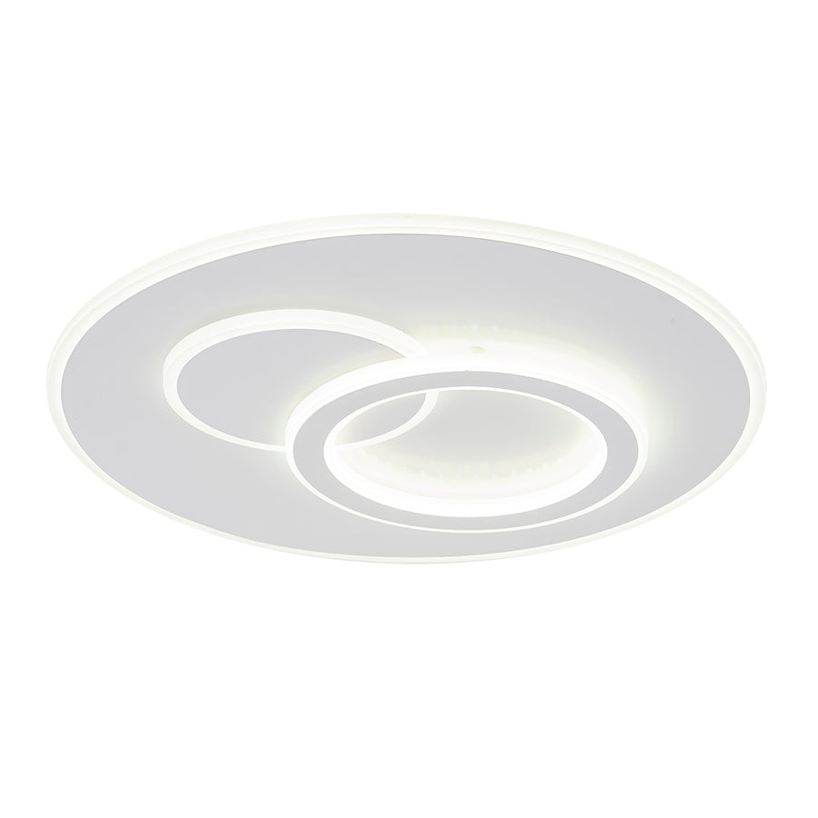 Πολυέλαιος LED με τηλεχειριστήριο NOLUX 34W, Στρογγυλός, Κρύος/Ζεστός/Ουδέτερος φωτισμός, Ρυθμιζόμενος, Λευκοί πολυέλαιοι LED με τηλεχειριστήριο Προεπιλεγμένος τίτλος Alessandro Design