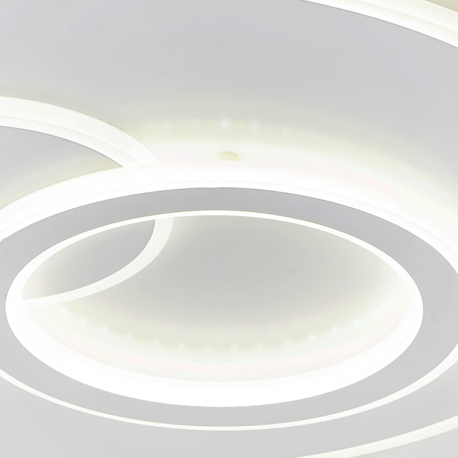 Πολυέλαιος LED με τηλεχειριστήριο NOLUX 34W, Στρογγυλός, Κρύος/Ζεστός/Ουδέτερος φωτισμός, Ρυθμιζόμενος, Λευκοί πολυέλαιοι LED με τηλεχειριστήριο Προεπιλεγμένος τίτλος Alessandro Design
