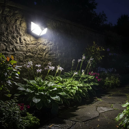Ηλιακό φωτιστικό με αισθητήρα κίνησης, 100 LED, IP.65, Μαύρα φωτιστικά τοίχου εξωτερικού χώρου Προεπιλεγμένος τίτλος Alessandro Design