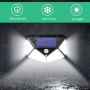 Ηλιακό φωτιστικό με αισθητήρα κίνησης, 100 LED, IP.65, Μαύρα φωτιστικά τοίχου εξωτερικού χώρου Προεπιλεγμένος τίτλος Alessandro Design