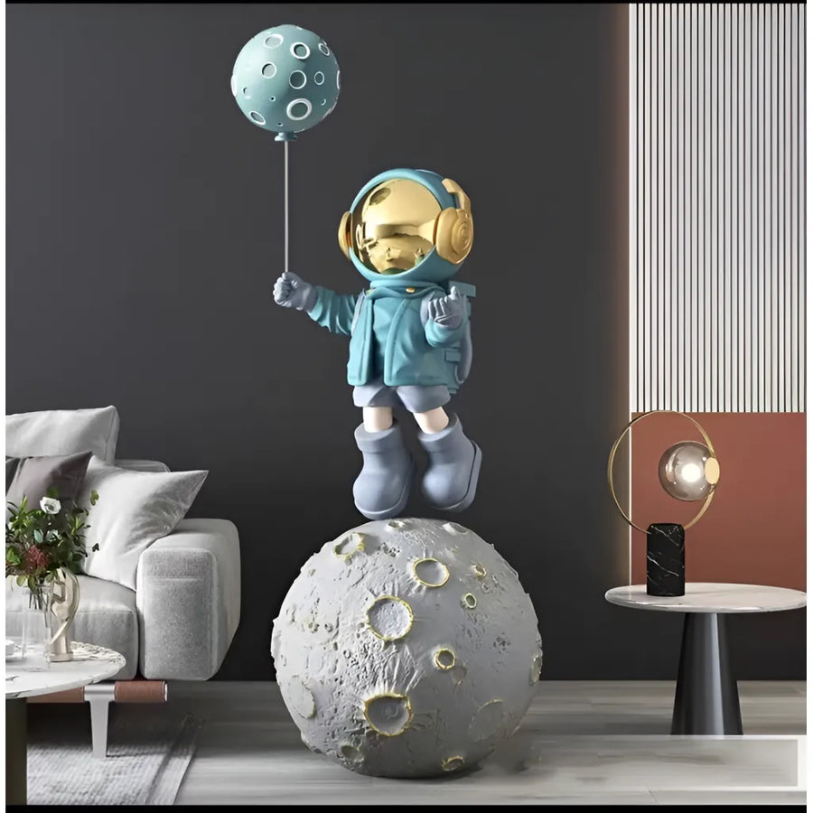 Λάμπα LED Astronaut σε μπλε ρητίνη Veioze & Προεπιλεγμένος τίτλος Alessandro Design Lamp