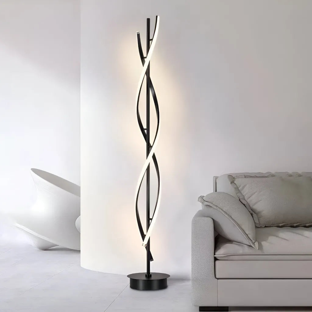 Λάμπα LED Upsilon, 27W, 3000K/ 4000K/ 6000K, Metal and Acrylic, Black Veioze & Προεπιλεγμένος Τίτλος Alessandro Design