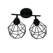 Aerope Chandelier, 2x E27, Metal, Black Industrial Chandeliers Προεπιλεγμένος τίτλος Alessandro Design