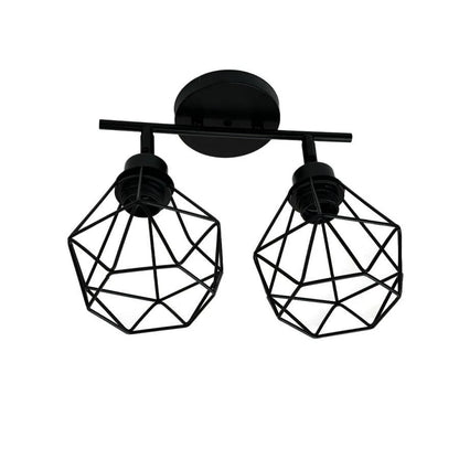 Aerope Chandelier, 2x E27, Metal, Black Industrial Chandeliers Προεπιλεγμένος τίτλος Alessandro Design