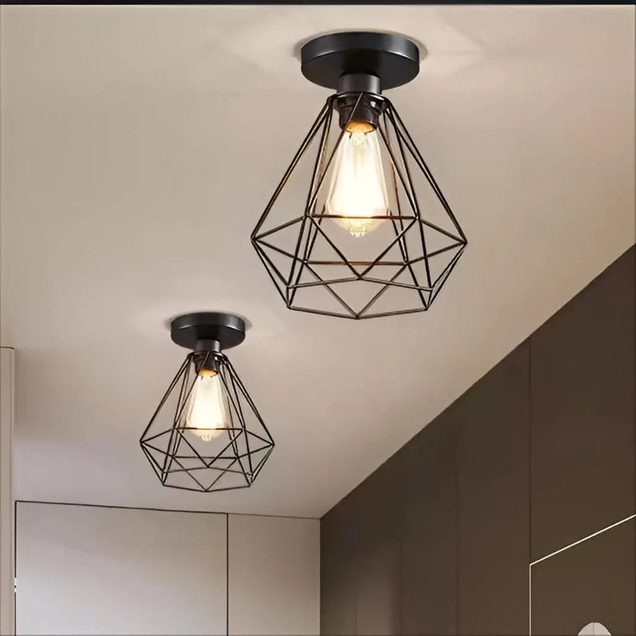 Aethra Chandelier, 1x E27, Metal, Black Industrial Chandeliers Προεπιλεγμένος τίτλος Alessandro Design