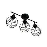 Lustra Ailyn 3x E27 Black Luster Industrial Προεπιλεγμένος τίτλος Alessandro Design