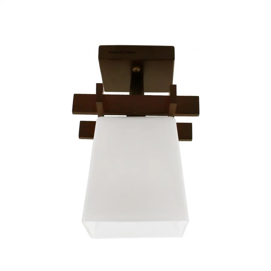 Cala Chandelier, 1 x E27, καφέ με λευκό, ξύλο και γυαλί Classic Chandeliers Προεπιλεγμένος τίτλος Alessandro Design