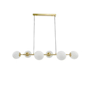 Capris Chandelier, 6x E27, Metal, Gold Modern Chandeliers Προεπιλεγμένος τίτλος Alessandro Design