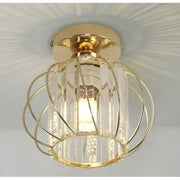 Monica Chandelier, 1XE27, Gold, D 16cm, Metal and Crystal Classic Chandeliers Προεπιλεγμένος τίτλος Alessandro Design
