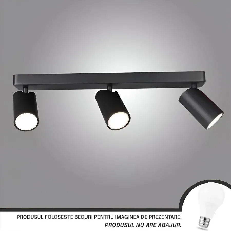Joom Chandelier with Linear Projectors 3XGU10 Black LED Tailing Lights Προεπιλεγμένος τίτλος Alessandro Design