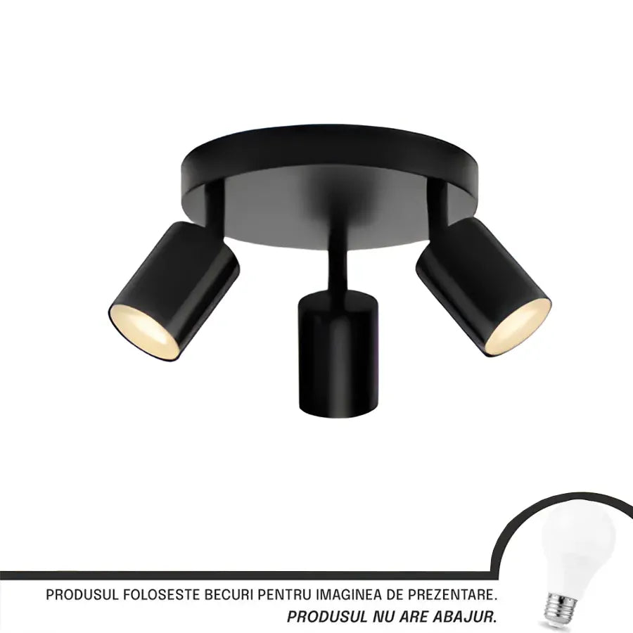 Joom Chandelier with Round Projectors, 3 X GU10, Black Modern Chandeliers Προεπιλεγμένος τίτλος Alessandro Design