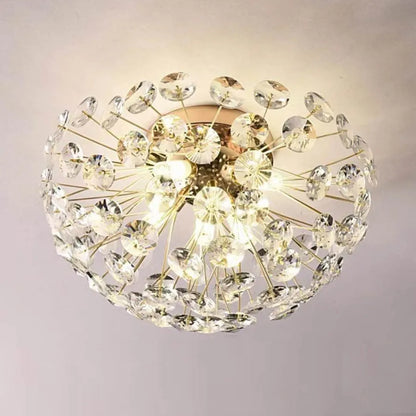 Crystal Chandelier MINUE, 4x G9, Diameter 35cm, Shiny Gold Crystal Chandeliers Προεπιλεγμένος τίτλος Alessandro Design
