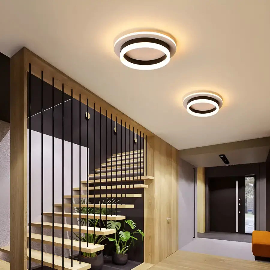 Πολυέλαιος LED SOLENA ROTONDA 13W, Διάμετρος 25cm, Κρύο/Ζεστό/Ουδέτερο φως, Μαύρο Λευκό LED Πολυέλαιοι Προεπιλεγμένος τίτλος Alessandro Design