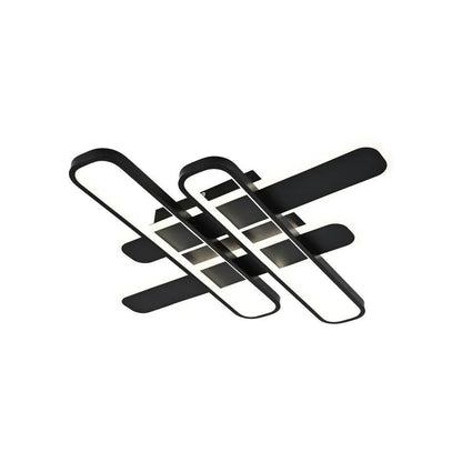 Πολυέλαιος LED με τηλεχειριστήριο AFINA 120W, 4 Στοιχεία, Κρύο/Ζεστό/Ουδέτερο φως, Ρυθμιζόμενο, Μαύροι πολυέλαιοι LED με τηλεχειριστήριο Προεπιλεγμένος τίτλος Alessandro Design