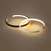 Πολυέλαιος LED με Τηλεχειριστήριο VECTOR SEMIARC 40W, 2 Στοιχεία, Κρύο/Ζεστό/Ουδέτερο φως, Ρυθμιζόμενο, Μαύρο Λευκό LED Πολυέλαιοι με Τηλεχειριστήριο Προεπιλεγμένος τίτλος Alessandro Design