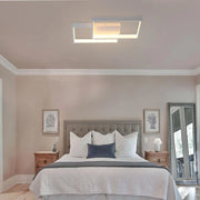 Πολυέλαιος LED με τηλεχειριστήριο LANDYN 37W, 2 τετράγωνα, κρύο/θερμό/ουδέτερο φως, ρυθμιζόμενο, λευκός πολυέλαιος LED με τηλεχειριστήριο Προεπιλεγμένος τίτλος Alessandro Design