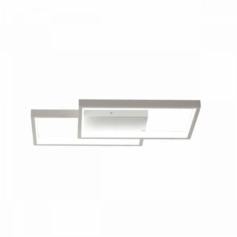 Πολυέλαιος LED με τηλεχειριστήριο LANDYN 37W, 2 τετράγωνα, κρύο/θερμό/ουδέτερο φως, ρυθμιζόμενο, λευκός πολυέλαιος LED με τηλεχειριστήριο Προεπιλεγμένος τίτλος Alessandro Design