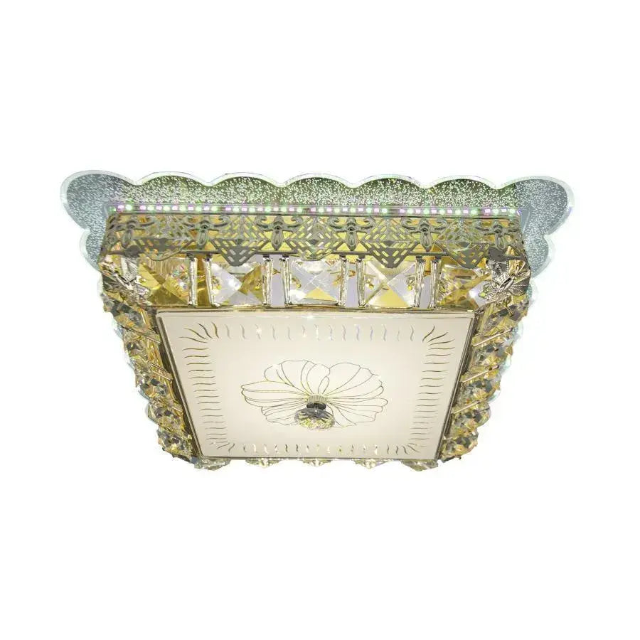 Crystal LED πολυέλαιος ANAIDA RGB 20W, 3000K / 4000K / 6000K, Χρυσοί πολυέλαιοι LED με τηλεχειριστήριο Προεπιλεγμένος τίτλος Alessandro Design