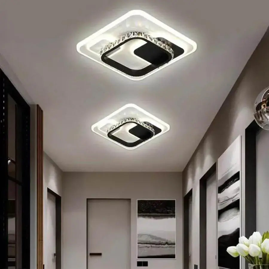 Crystal LED πολυέλαιος ARIELLA 39W, Τετράγωνο, Κρύο/Ζεστό/Ουδέτερο φως, Μαύροι πολυέλαιοι LED Προεπιλεγμένος τίτλος Alessandro Design