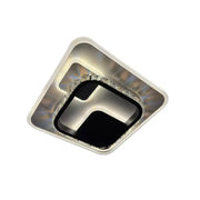 Crystal LED πολυέλαιος ARIELLA 39W, Τετράγωνο, Κρύο/Ζεστό/Ουδέτερο φως, Μαύροι πολυέλαιοι LED Προεπιλεγμένος τίτλος Alessandro Design