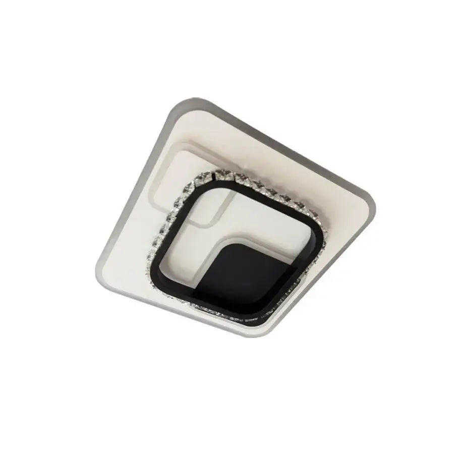 Crystal LED πολυέλαιος ARIELLA 39W, Τετράγωνο, Κρύο/Ζεστό/Ουδέτερο φως, Μαύροι πολυέλαιοι LED Προεπιλεγμένος τίτλος Alessandro Design