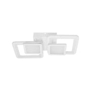 Πολυέλαιος LED με τηλεχειριστήριο BALANS 44W, 2 τετράγωνα, κρύο/θερμ/ουδέτερο φως, ρυθμιζόμενο, λευκός πολυέλαιος LED με τηλεχειριστήριο Προεπιλεγμένος τίτλος Alessandro Design