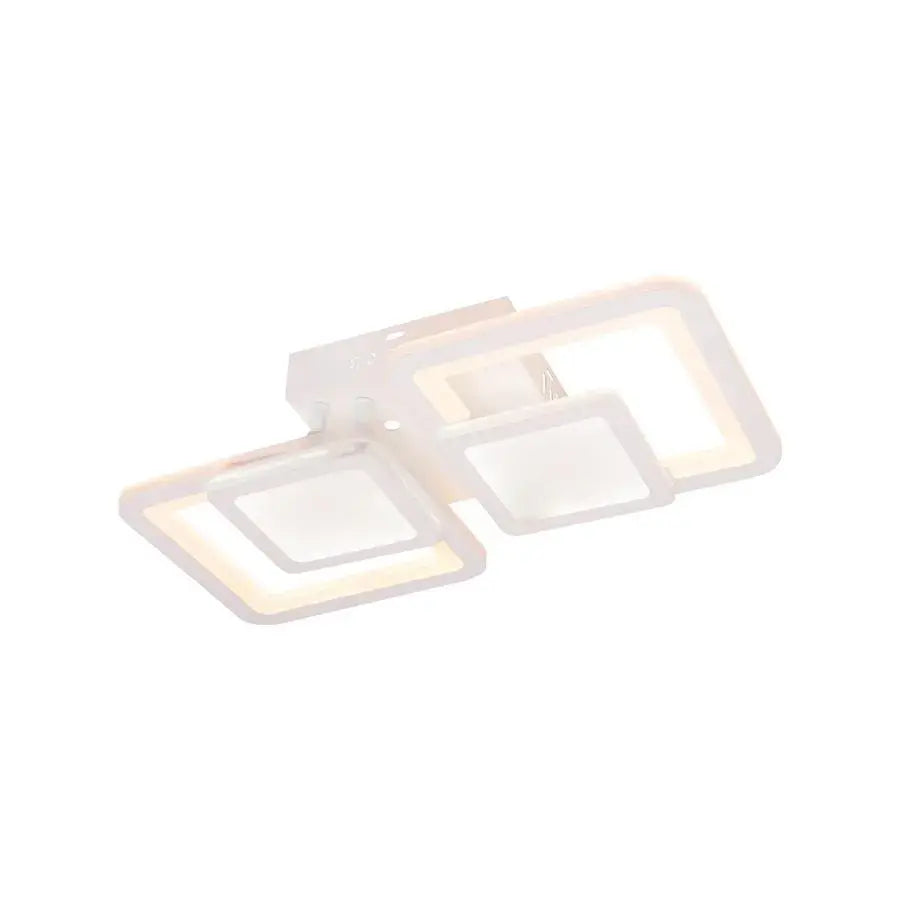 Πολυέλαιος LED με τηλεχειριστήριο BALANS 44W, 2 τετράγωνα, κρύο/θερμ/ουδέτερο φως, ρυθμιζόμενο, λευκός πολυέλαιος LED με τηλεχειριστήριο Προεπιλεγμένος τίτλος Alessandro Design