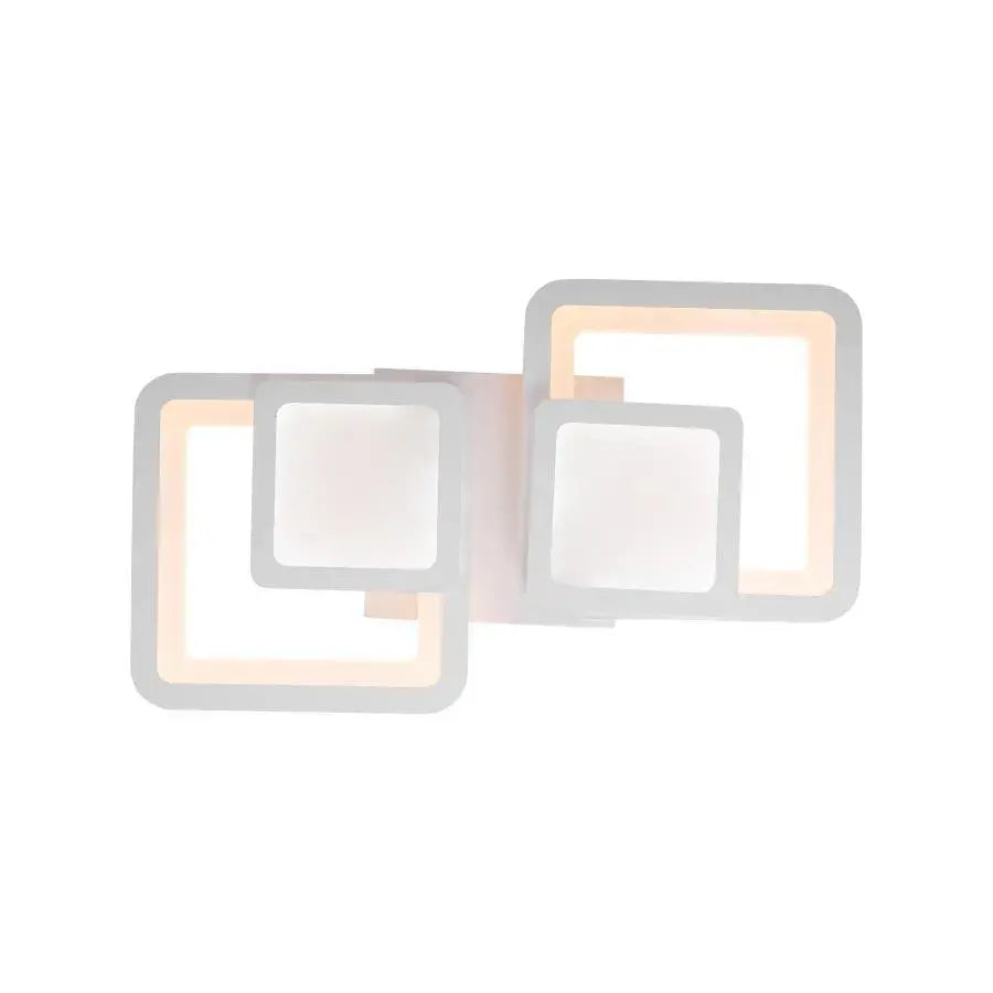 Πολυέλαιος LED με τηλεχειριστήριο BALANS 44W, 2 τετράγωνα, κρύο/θερμ/ουδέτερο φως, ρυθμιζόμενο, λευκός πολυέλαιος LED με τηλεχειριστήριο Προεπιλεγμένος τίτλος Alessandro Design