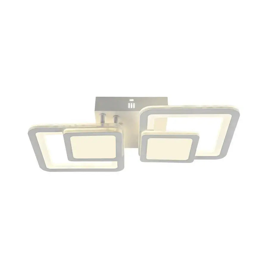 Πολυέλαιος LED με τηλεχειριστήριο BALANS 44W, 2 τετράγωνα, κρύο/θερμ/ουδέτερο φως, ρυθμιζόμενο, λευκός πολυέλαιος LED με τηλεχειριστήριο Προεπιλεγμένος τίτλος Alessandro Design