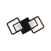 Πολυέλαιος LED με τηλεχειριστήριο BALANS 44W, 2 τετράγωνα, κρύο/θερμό/ουδέτερο φως, ρυθμιζόμενο, μαύροι πολυέλαιοι LED με τηλεχειριστήριο Προεπιλεγμένος τίτλος Alessandro Design