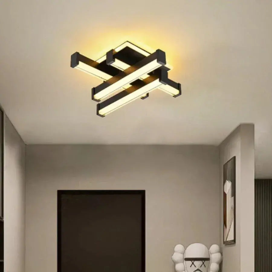 Πολυέλαιος LED CADE 34W, 4 Στοιχεία, Γραμμικό, Κρύο/Ζεστό/Ουδέτερο φως, Μαύρο Εφαρμοσμένοι πολυέλαιοι LED Προεπιλεγμένος τίτλος Alessandro Design