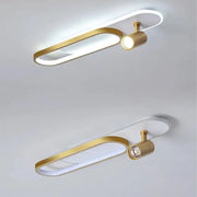 Lustra LED cu Proiector Reglabil FISSO Camilla, 48W, lumina Rece/Calda/Neutra 3000K/4000K/6000K, Auriu Lucios, Metal si Acril Lustre LED Default Title Alessandro Design