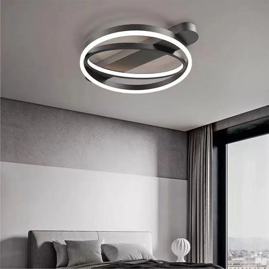 Πολυέλαιος LED με τηλεχειριστήριο CERELIS 90W, Κρύο/Ζεστό/Ουδέτερο φως, Ρυθμιζόμενο, Μαύροι πολυέλαιοι LED με τηλεχειριστήριο Προεπιλεγμένος τίτλος Alessandro Design