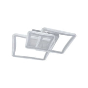 Πολυέλαιος LED με τηλεχειριστήριο FARYDA 120W, 3 Τετράγωνα, Κρύο/Ζεστό/Ουδέτερο φως, Ρυθμιζόμενο, Λευκό
