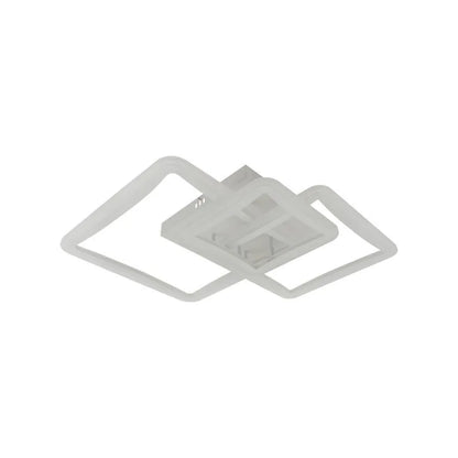 Πολυέλαιος LED με τηλεχειριστήριο FARYDA 120W, 3 Τετράγωνα, Κρύο/Ζεστό/Ουδέτερο φως, Ρυθμιζόμενο, Λευκό
