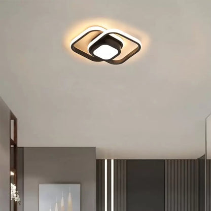 Πολυέλαιος LED DUOFORM, 21W, 3 τετράγωνα, Κρύο/Ζεστό/Ουδέτερο φως, Μαύροι πολυέλαιοι LED Προεπιλεγμένος τίτλος Alessandro Design