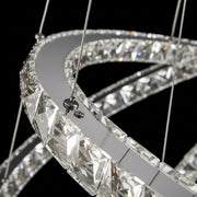 Πολυέλαιος LED με Τηλεχειριστήριο PRISM Luminis, κρύσταλλο και μέταλλο, 210W, 4 κύκλοι, ρυθμιζόμενο, κρύο/θερμό/ουδέτερο φως, πολυέλαιοι LED πολυτελούς φωτισμού με προεπιλεγμένο τηλεχειριστήριο Τίτλος Alessandro Design