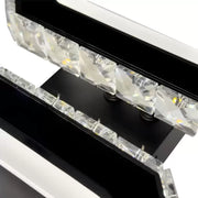 Crystal LED πολυέλαιος QUADRIS 41W, 2 τετράγωνα, Κρύο/Ζεστό/Ουδέτερο φως, Μαύρο Crystal LED Πολυέλαιοι Προεπιλεγμένος τίτλος Alessandro Design