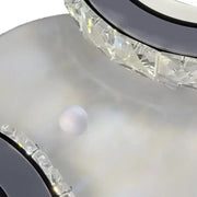 Πολυέλαιος LED με τηλεχειριστήριο και κρύσταλλο NOVA ROTONDA 34W, 2 κύκλοι, Κρύο/Ζεστό/Ουδέτερο φως, Λευκό Κρυστάλλινο LED Πολυέλαιοι Προεπιλεγμένος τίτλος Alessandro Design