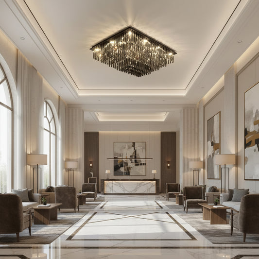 Crystal Chandelier, Brady, 14xE14, Rectangular, Grey Crystal Chandeliers Προεπιλεγμένος τίτλος Alessandro Design