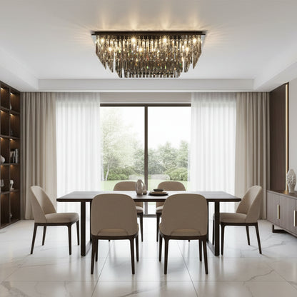 Crystal Chandelier, Brady, 14xE14, Rectangular, Grey Crystal Chandeliers Προεπιλεγμένος τίτλος Alessandro Design