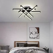 Πολυέλαιος LED με τηλεχειριστήριο FILO 188W, 6 Στοιχεία, Γραμμικό, Κρύο/Ζεστό/Ουδέτερο φως, Ρυθμιζόμενο, Μαύροι πολυέλαιοι LED με τηλεχειριστήριο Προεπιλεγμένος τίτλος Alessandro Design