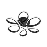 Πολυέλαιος LED με τηλεχειριστήριο ELON 120W, Κυματιστός, Κρύος/Ζεστός/Ουδέτερος φωτισμός, Ρυθμιζόμενος, Μαύροι πολυέλαιοι LED με τηλεχειριστήριο Προεπιλεγμένος τίτλος Alessandro Design