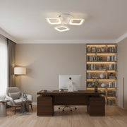 Πολυέλαιος LED ERIKA 20W, 3 τετράγωνα, ουδέτερο φως 4000k, Λευκό, μέταλλο και ακρυλικό εφαρμοσμένο πολυέλαιοι LED Προεπιλεγμένος τίτλος Alessandro Design